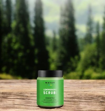 Соляний скраб для обличчя та тіла “Лемонграс”, 250 г