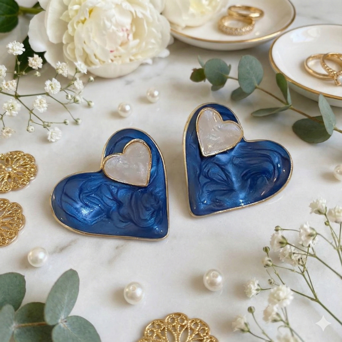 Сережки-пусети «Серце Океану»