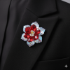Брошка "Вогняна квітка"