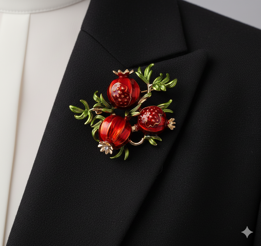 Брошка Гранат