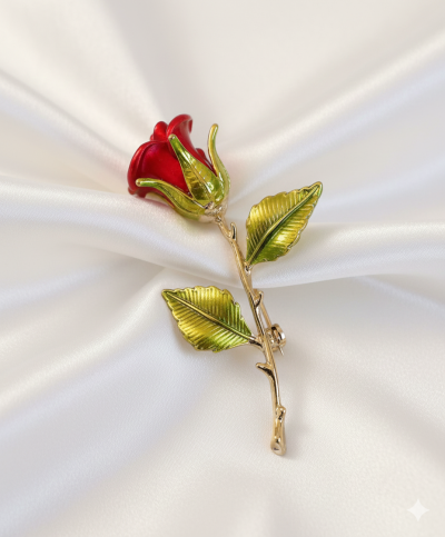 Брошка Троянда