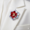 Брошка "Вогняна квітка"