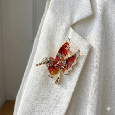 Брошка "Колібрі"