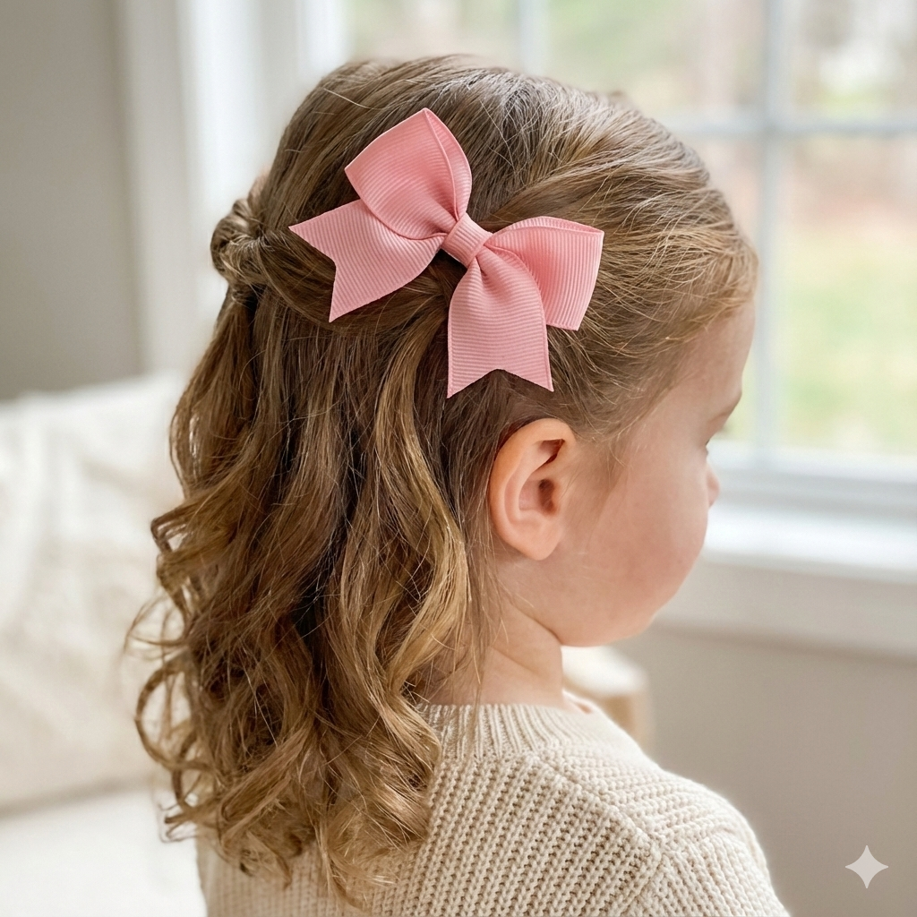 Класичні бантики для волосся з репсової стрічки (в асортименті)