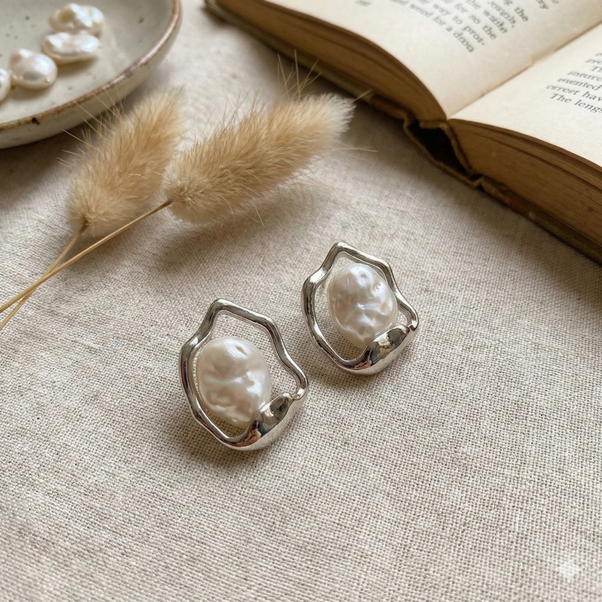 Круглі пусети "Вінтажна перлина"