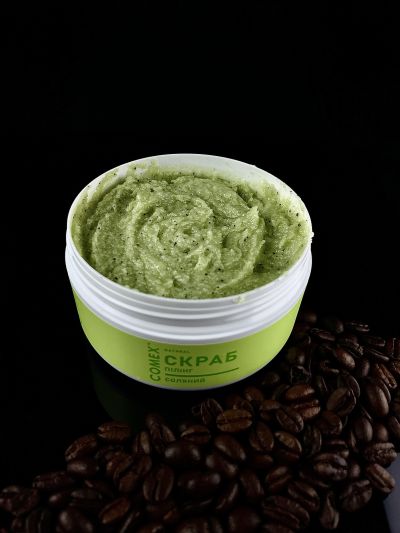Соляний скраб для тіла з зеленою кавою 250 мл