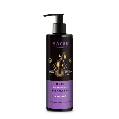 Натуральна олія з арганою від випадіння волосся, 200 мл
