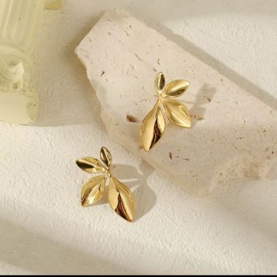 Сережки "Листя"