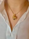 Підвіска на шию "Золота Крапля" на ланцюжку снейк