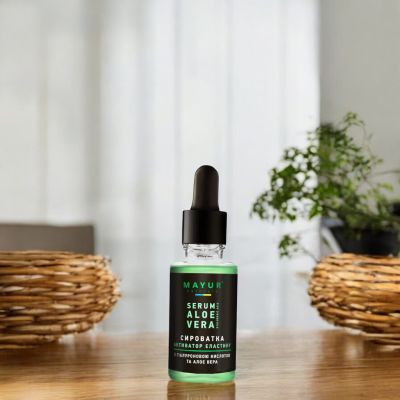 Сироватка для обличчя з алое вера та гіалуроновою кислотою, 30 мл
