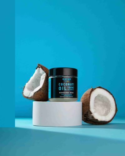 Кокосова олія натуральна — для волосся, тіла й обличчя, 140 мл