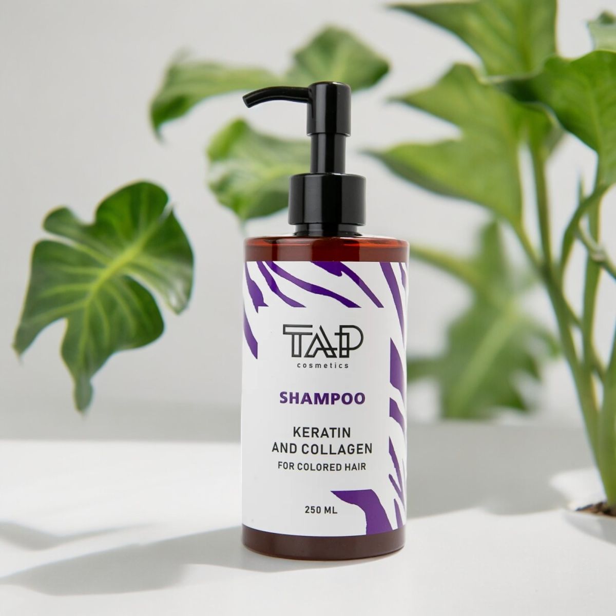 Шампунь для фарбованого волосся з кератином і колагеном, 250 мл