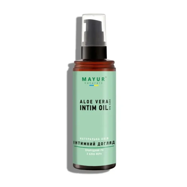 mayur-naturalna-oliia-dlia-intymnoho-dogliadu-120ml-2 Натуральна олія для інтимного догляду Mayur з алое вера, 120 мл