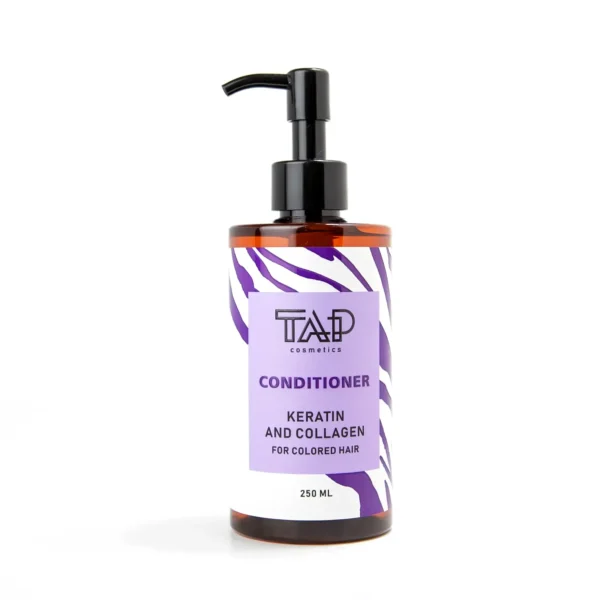 tap-kondytsioner-dlia-farbovanogo-volossia-keratyn-kolagen-250ml Кондиціонер TAP cosmetics для фарбованого волосся з кератином і колагеном, 250 мл
